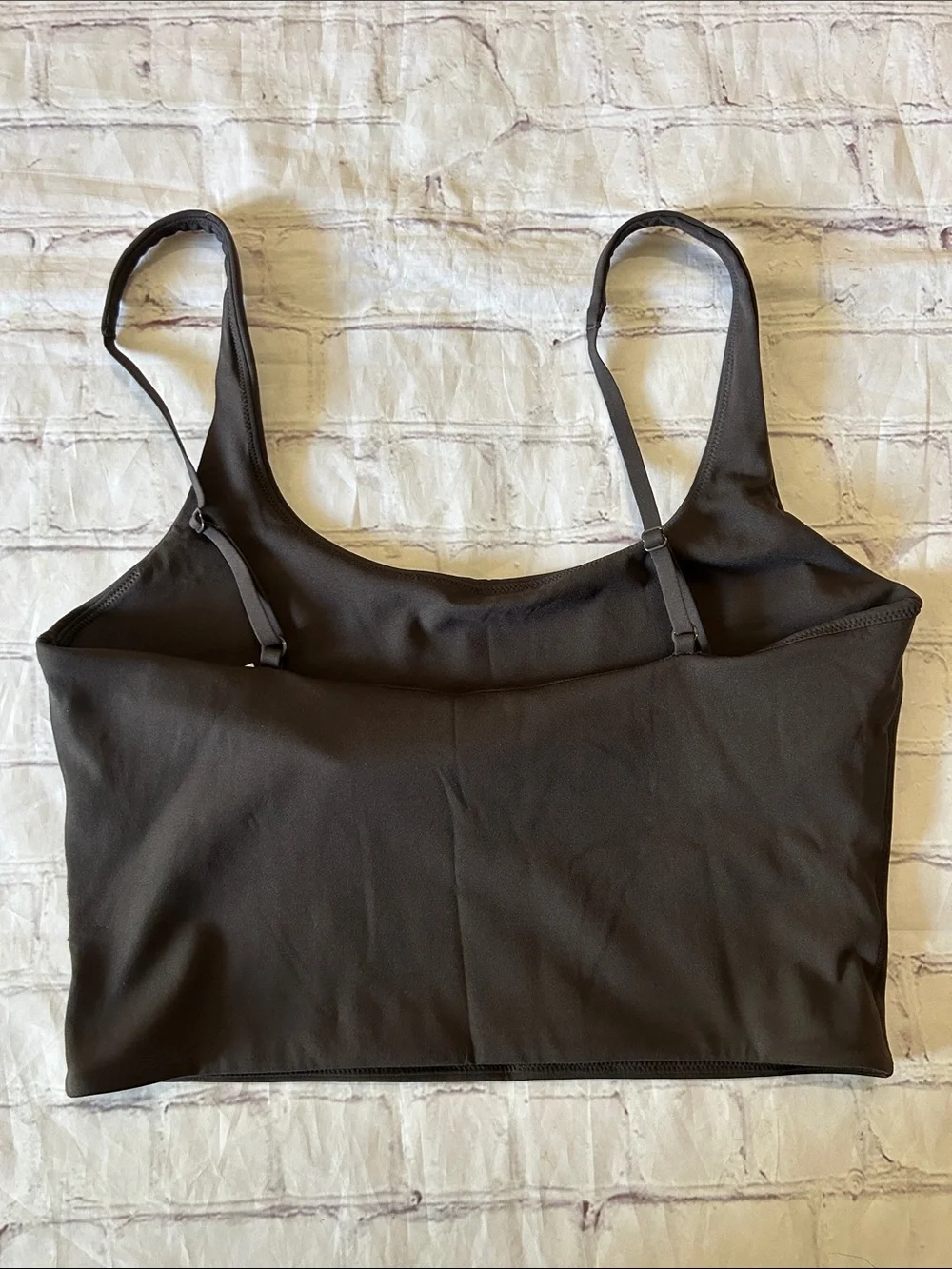 💜Athleta Bodymove Cropped Cami Tank in Truffle Size Small Lined No Padding - Picture 4 of 7